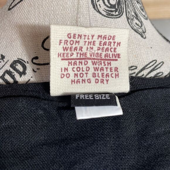 Gypsy Rose Vest Knit Tapestry VTG 80s 90s Gypsy Boho Grunge Free Size Unisex - Picture 7 of 7